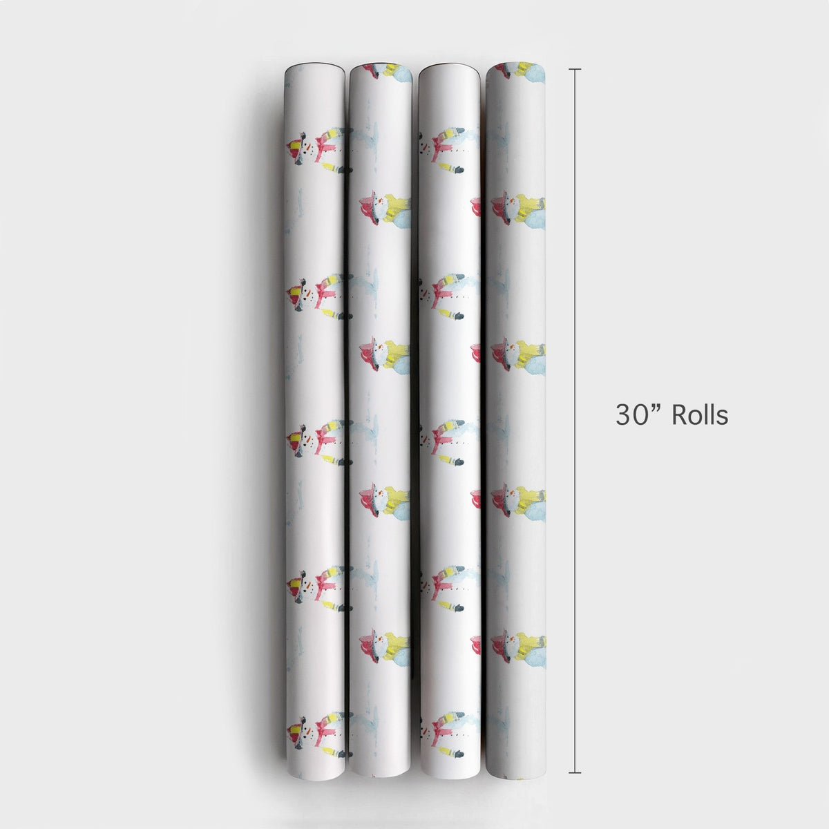 First Responder Gift Wrap, Firefighter Snowman Wrapping Paper, Watercolor Snowman Wrapping Paper, Adorable Christmas Firefigh