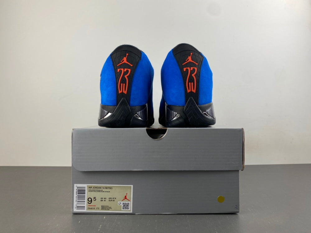 Retro Basketball Shoes, Royal Blue Black Colorway, Lace Up Design, Casual Gift for Shoe Lovers