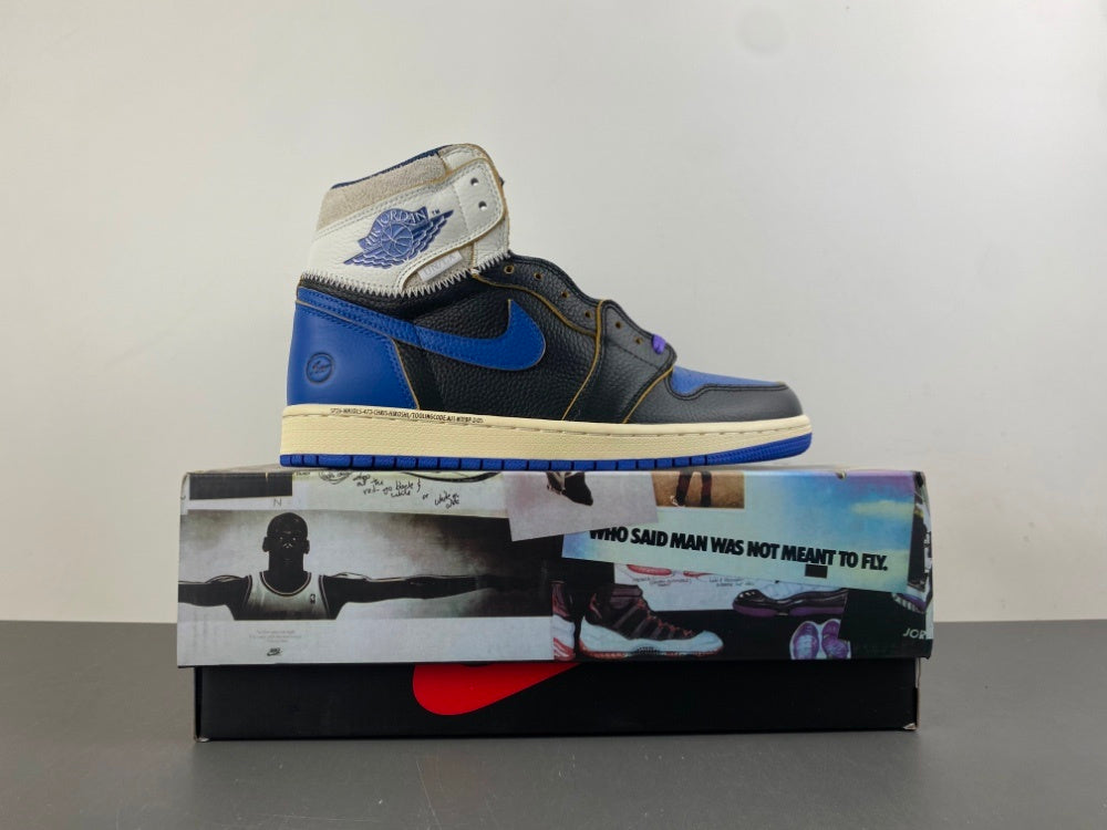 High Top Sneakers, Blue White Black Purple Colorway, Lace Up Design, Casual Gift for Sneaker Fans