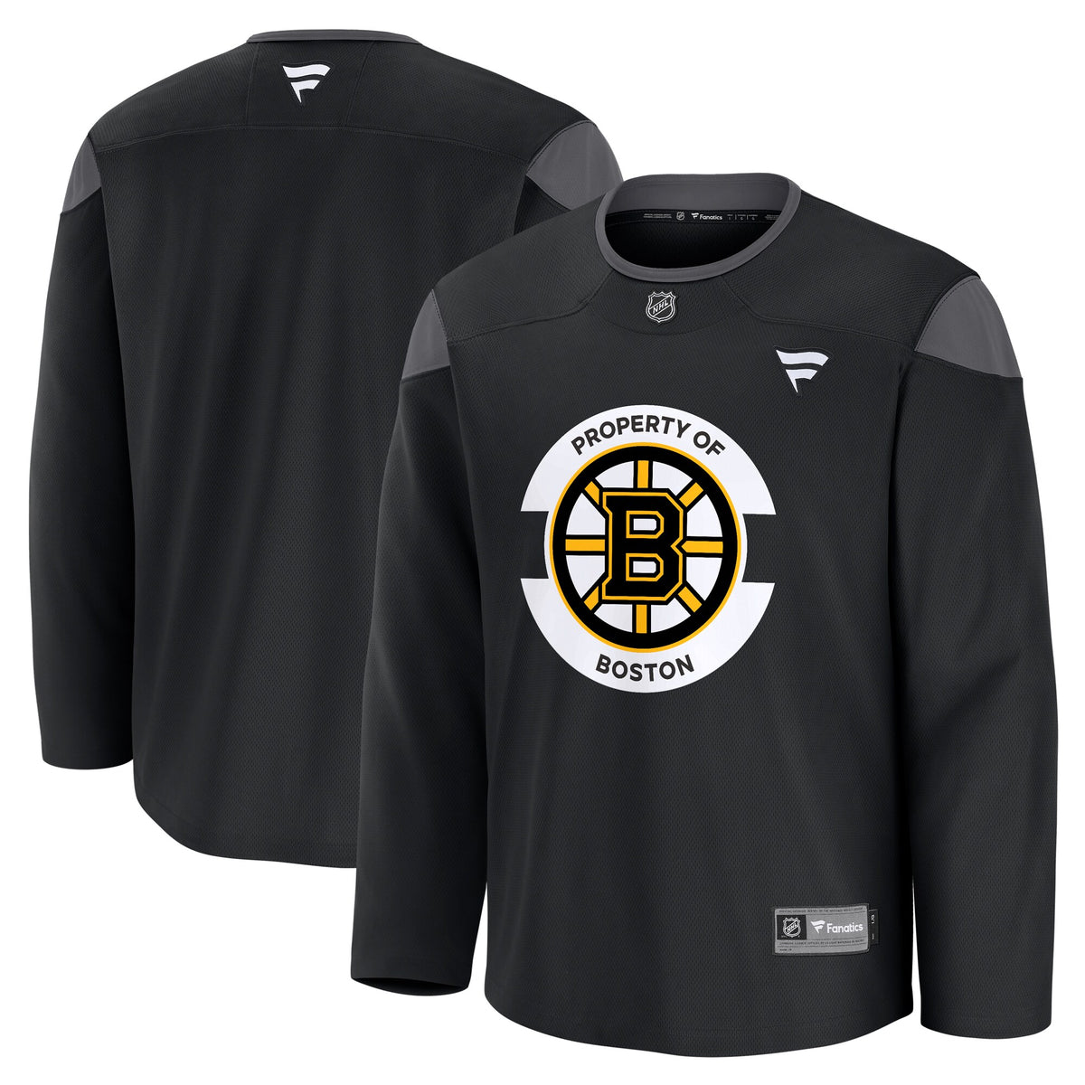 Boston Bruins Fanatics Black Practice Jersey