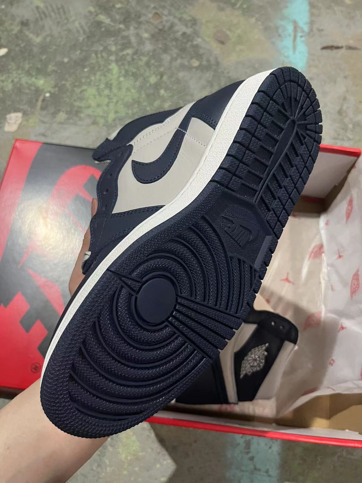 High Top Sneakers, Navy Blue Colorway, Lace Up Design, Casual Gift for Sneaker Fans