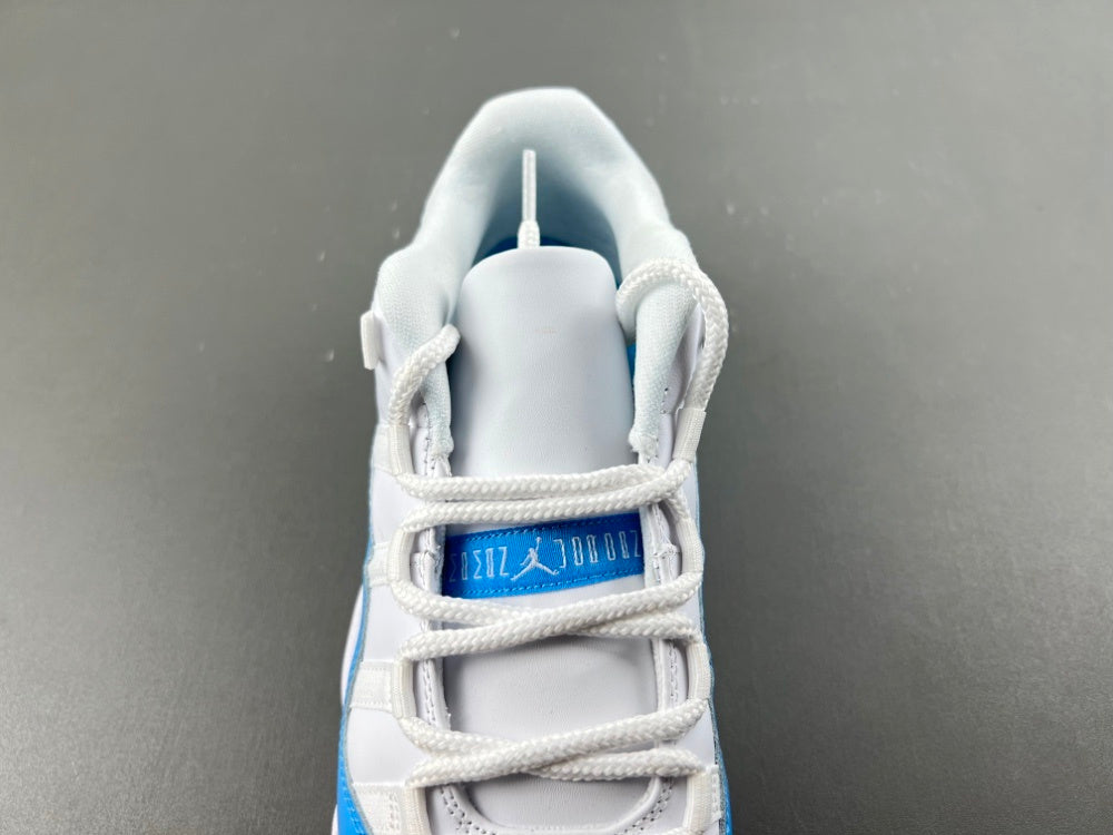 Low Top Sneakers, White University Blue Colorway, Lace Up Design, Casual Gift for Sneaker Fans
