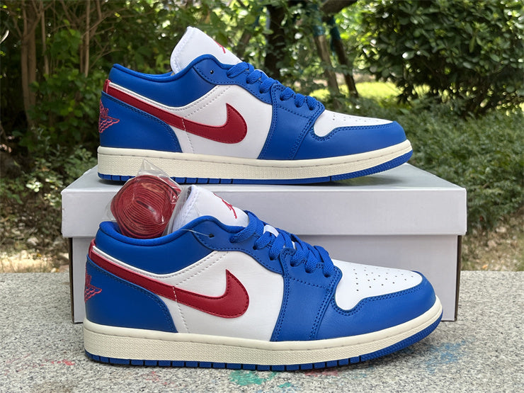 Low Top Sneakers, Blue Colorway, Lace Up Design, Casual Gift for Sneaker Fans