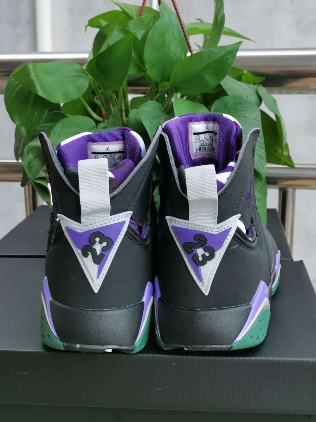 Sneakers, Black Purple Gray Colorway, Lace Up Design, Casual Gift for Sneaker Fans