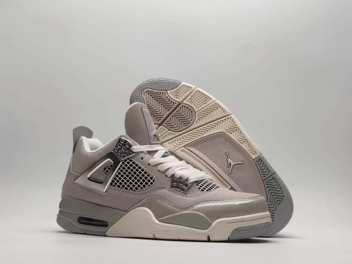 Sneakers, Silver Colorway, Metallic Finish, Lace Up Design, Casual Gift for Sneaker Fans