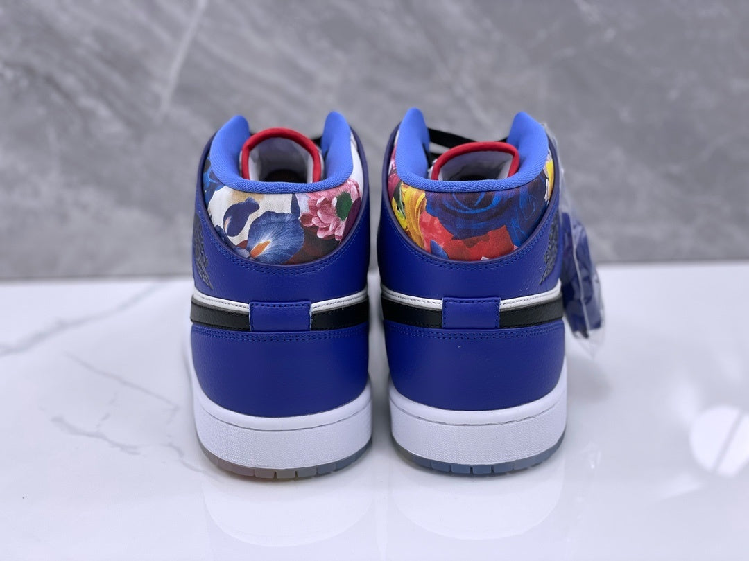 Mid Top Sneakers, White Purple Colorway, Lace Up Design, Casual Gift for Sneaker Fans
