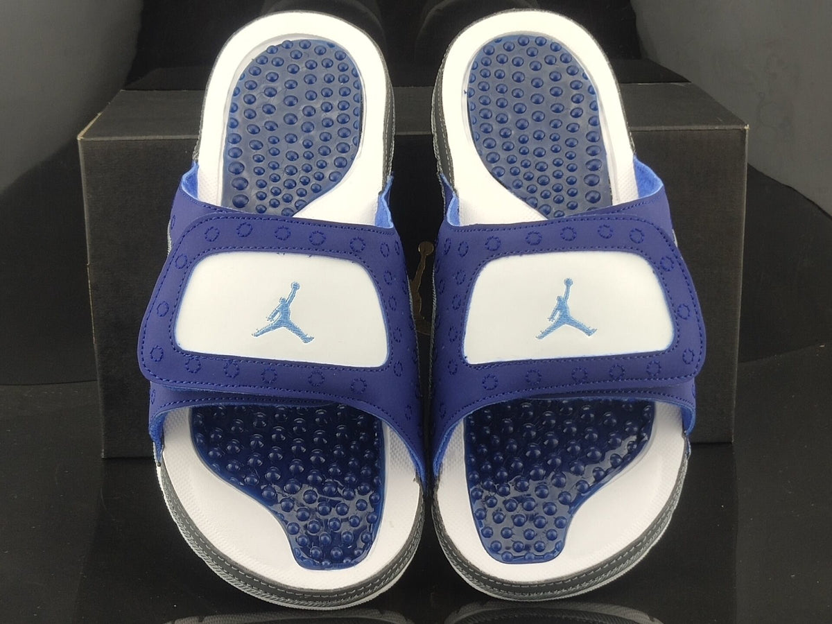 Retro Slides, Navy Blue Colorway, Slip On Design, Casual Gift for Shoe Lovers