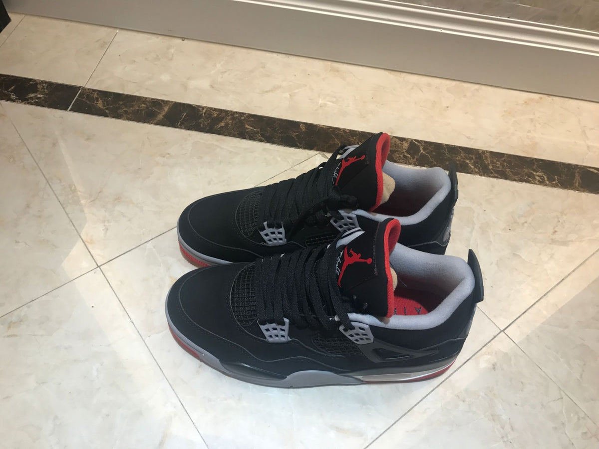 Sneakers, Black Red Colorway, Lace Up Design, Casual Gift for Sneaker Fans