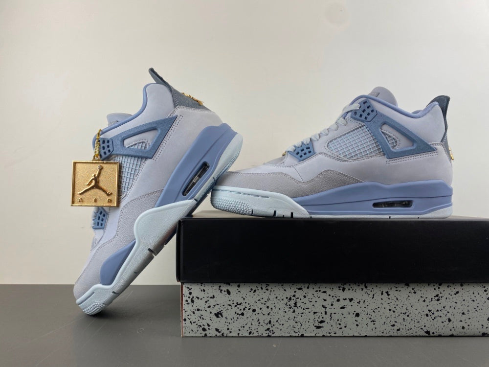 Low Top Sneakers, Gray Blue Colorway, Lace Up Design, Casual Gift for Sneaker Fans