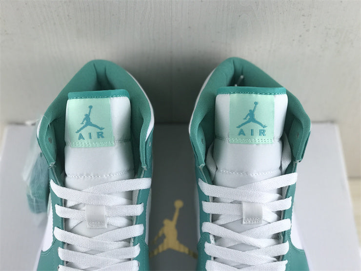 Mid Top Sneakers, Green Colorway, Lace Up Design, Casual Gift for Sneaker Fans