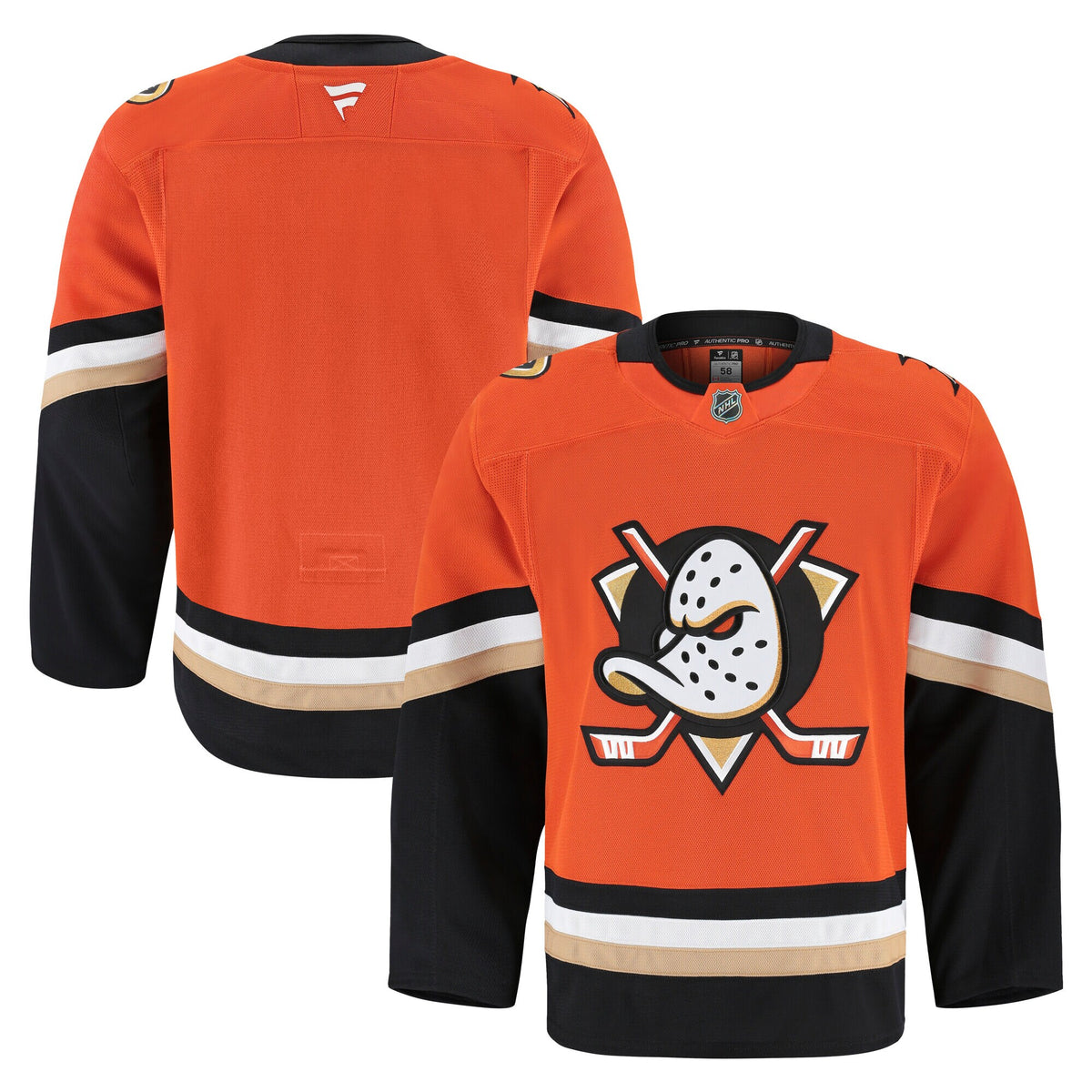 Anaheim Ducks Fanatics Orange Home Authentic Pro Jersey