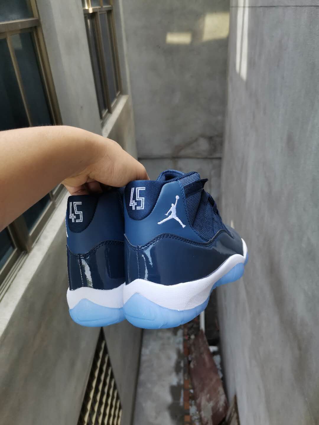 Sneakers, Navy White Colorway, Lace Up Design, Casual Gift for Sneaker Fans