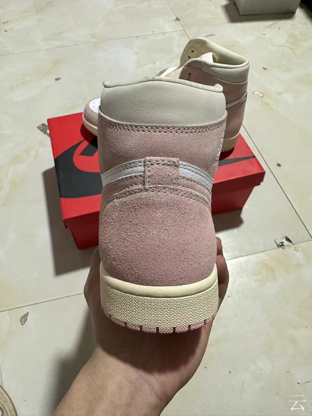 Retro High Top Sneakers, White Pink Colorway, Lace Up Design, Casual Gift for Sneaker Fans