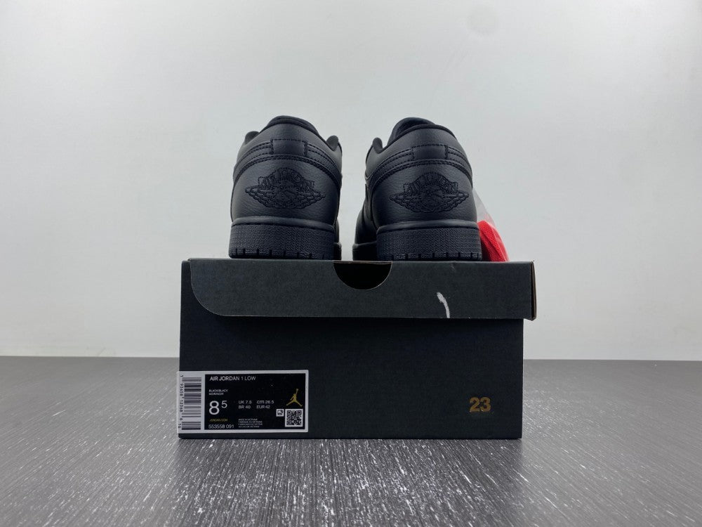 Low Top Sneakers, Black Colorway, Lace Up Design, Casual Gift for Sneaker Fans