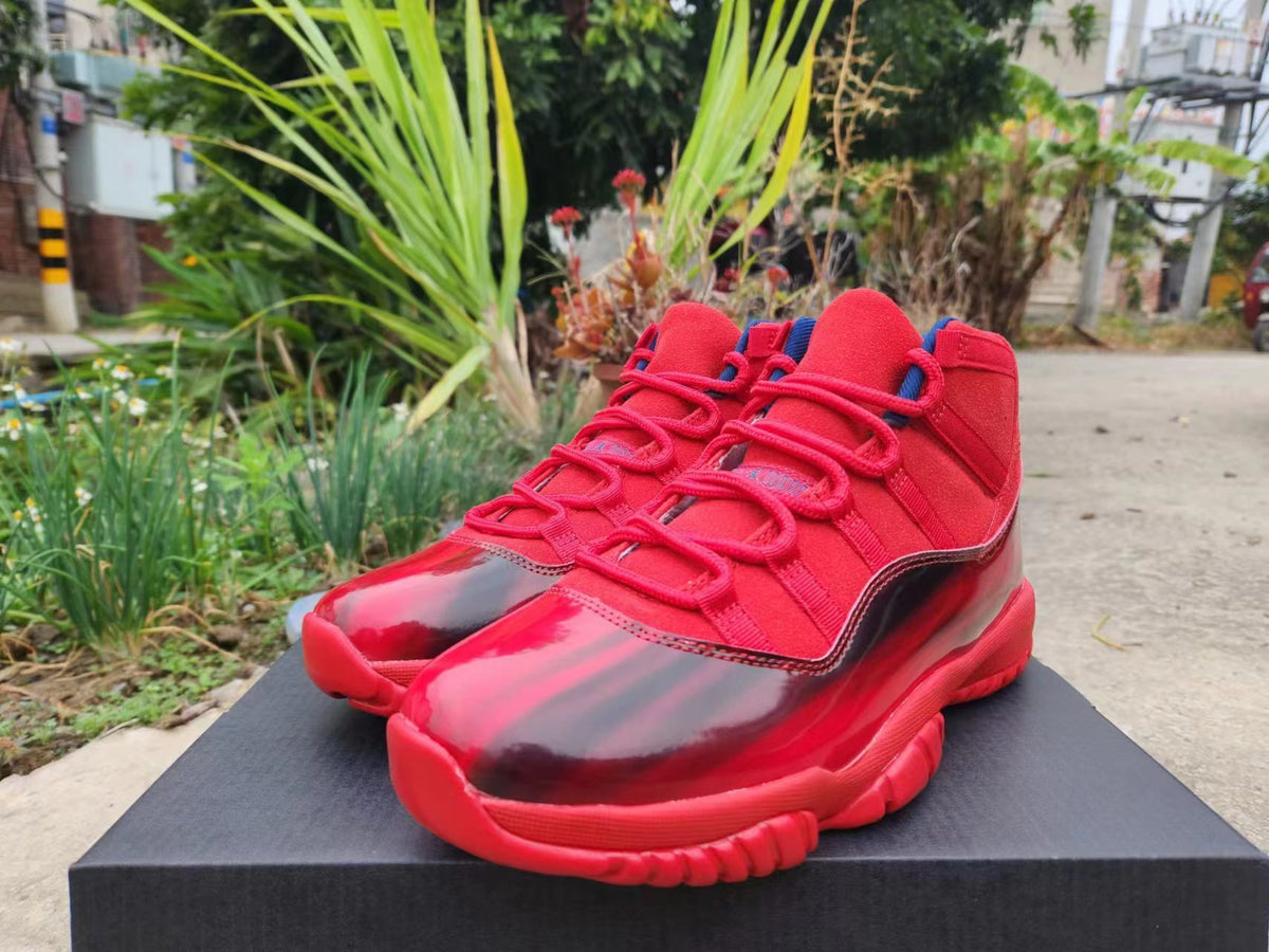 Sneakers, Red Colorway, Lace Up Design, Casual Gift for Sneaker Fans