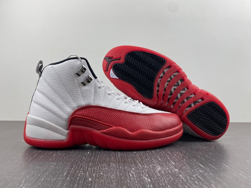 Sneakers, White Red Colorway, Lace Up Design, Casual Gift for Sneaker Fans