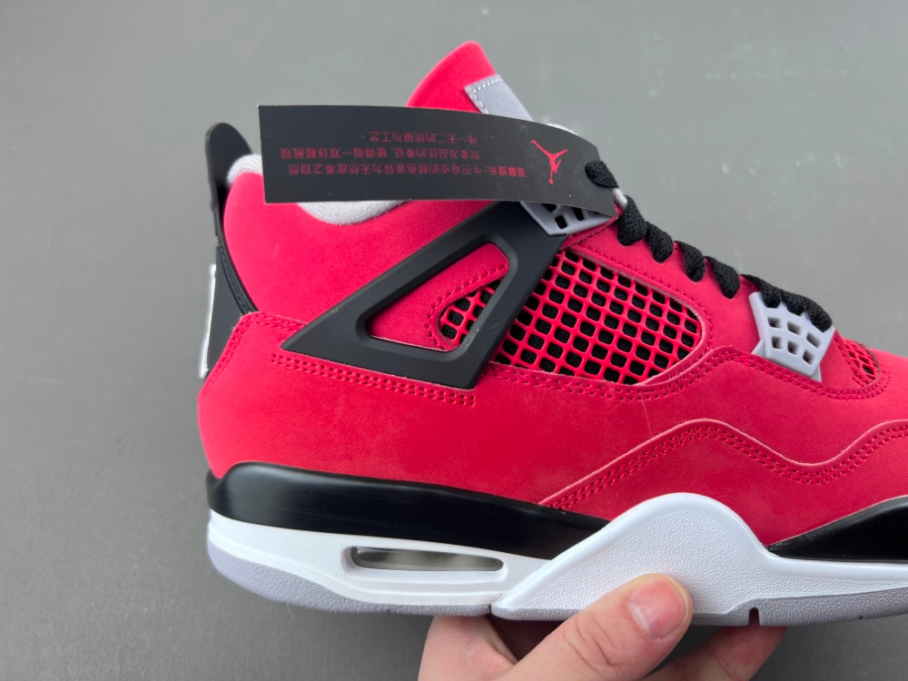 Mid Top Sneakers, Red Black Colorway, Lace Up Design, Casual Gift for Sneaker Fans
