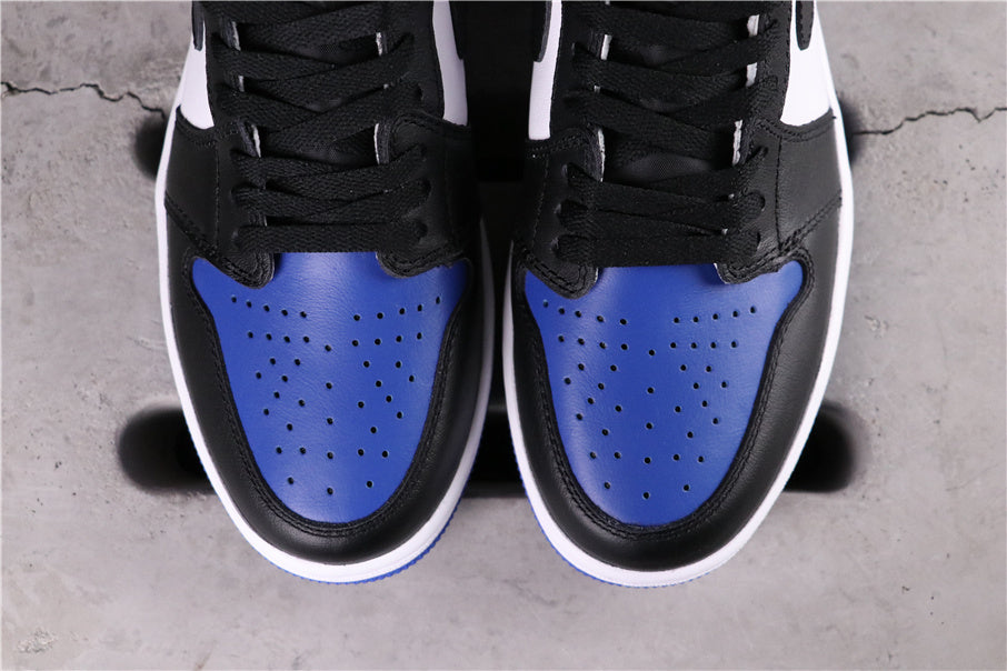 High Top Sneakers, Black Blue White Colorway, Lace Up Design, Casual Gift for Sneaker Fans