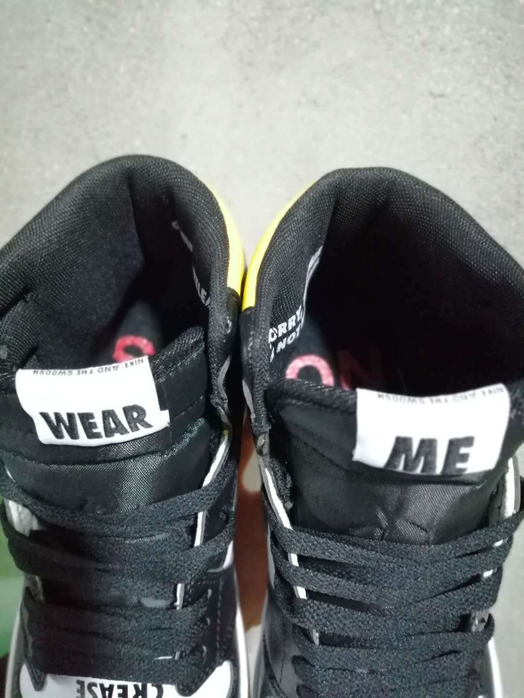 Sneakers, Black Yellow Colorway, Lace Up Design, Casual Gift for Sneaker Fans