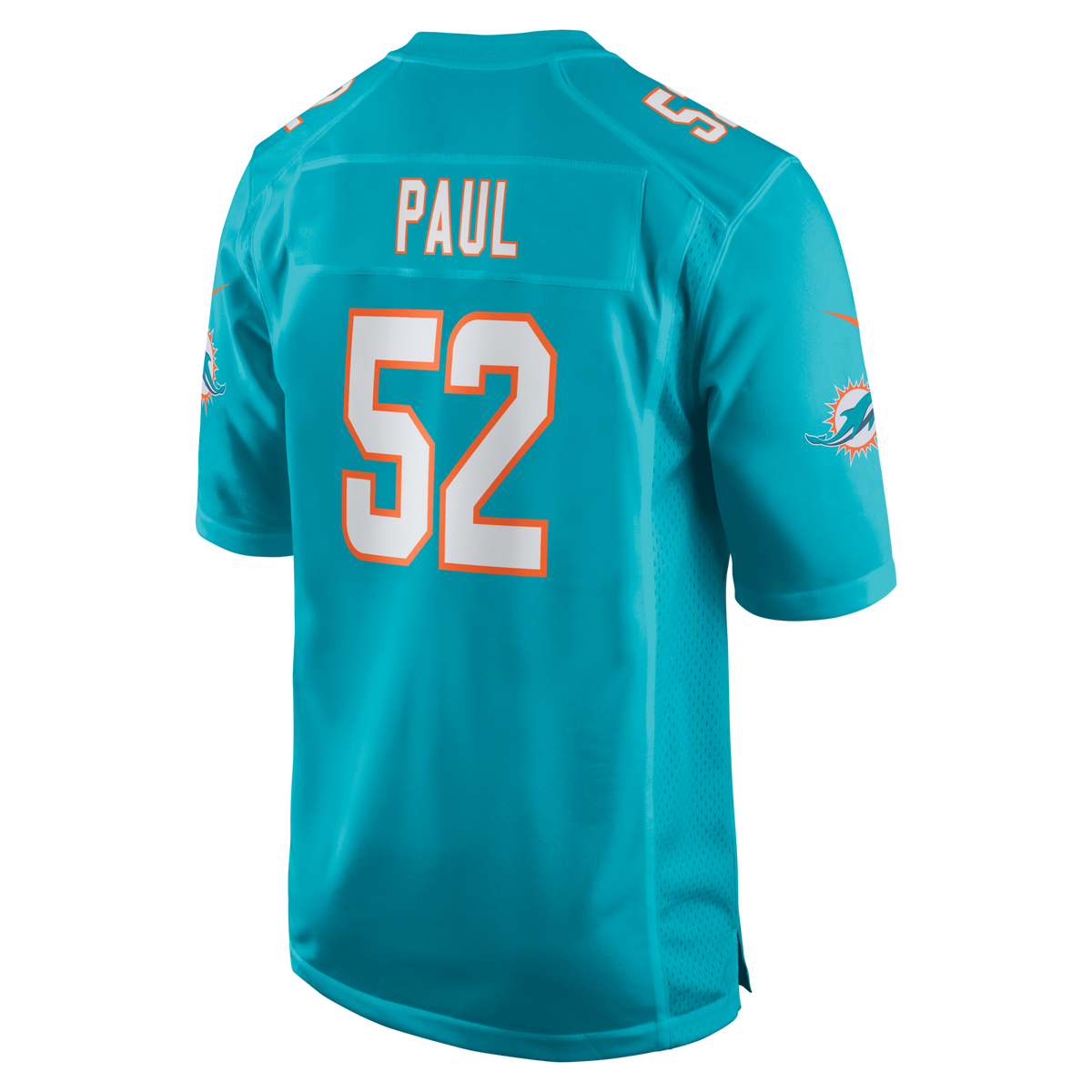 Miami Dolphins Patrick Paul Aqua Game Jersey