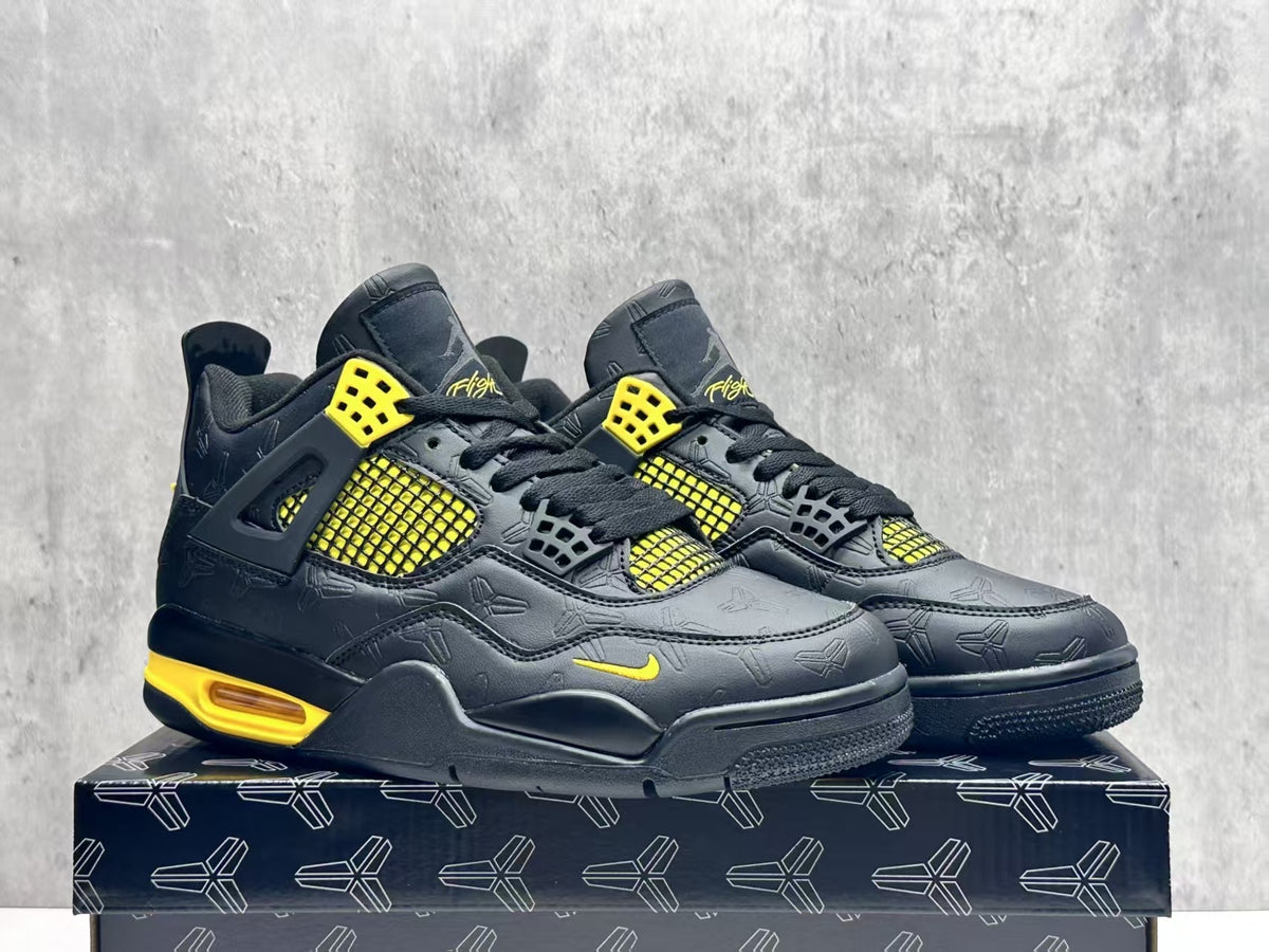 Mid Top Sneakers, Gray Yellow Colorway, Lace Up Design, Casual Gift for Sneaker Fans