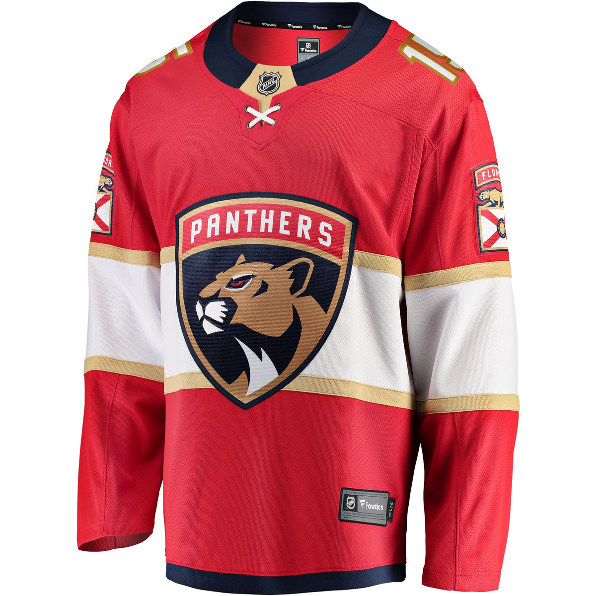Florida Panthers Anton Lundell Fanatics Red Home Breakaway Player Jersey