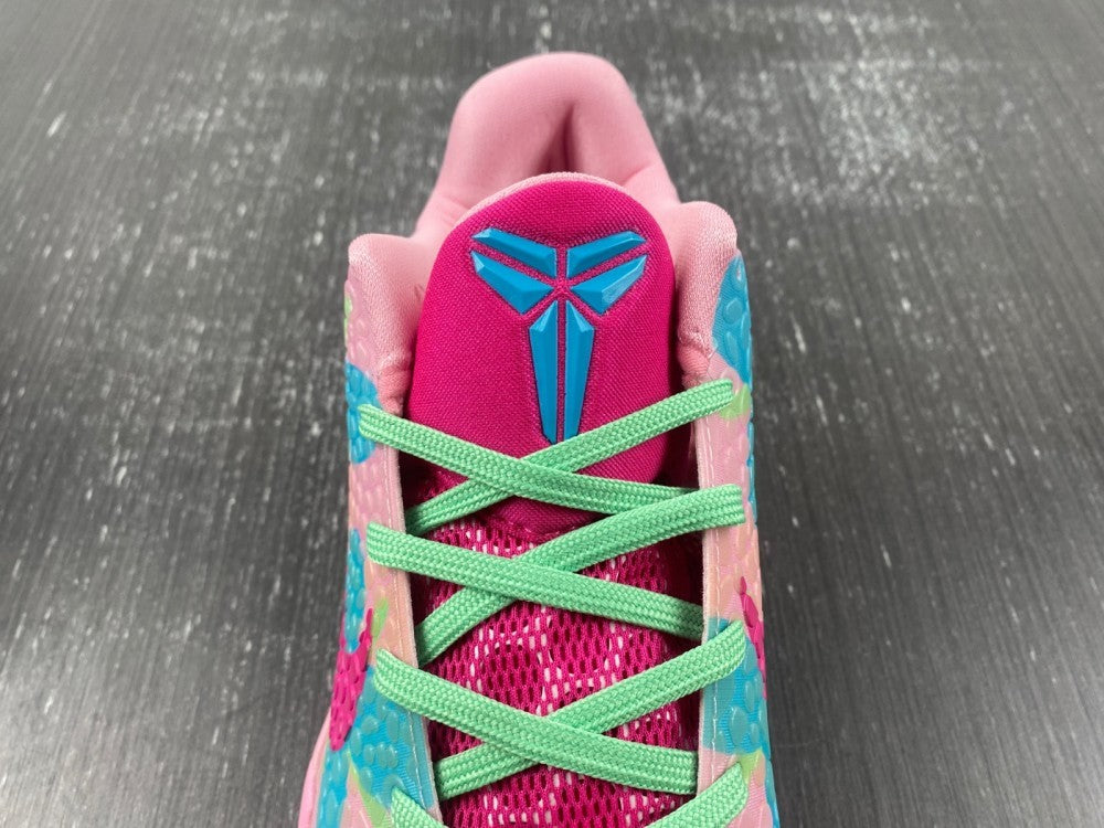 Low Top Sneakers, Blue Pink Colorway, Lace Up Design, Casual Gift for Sneaker Fans
