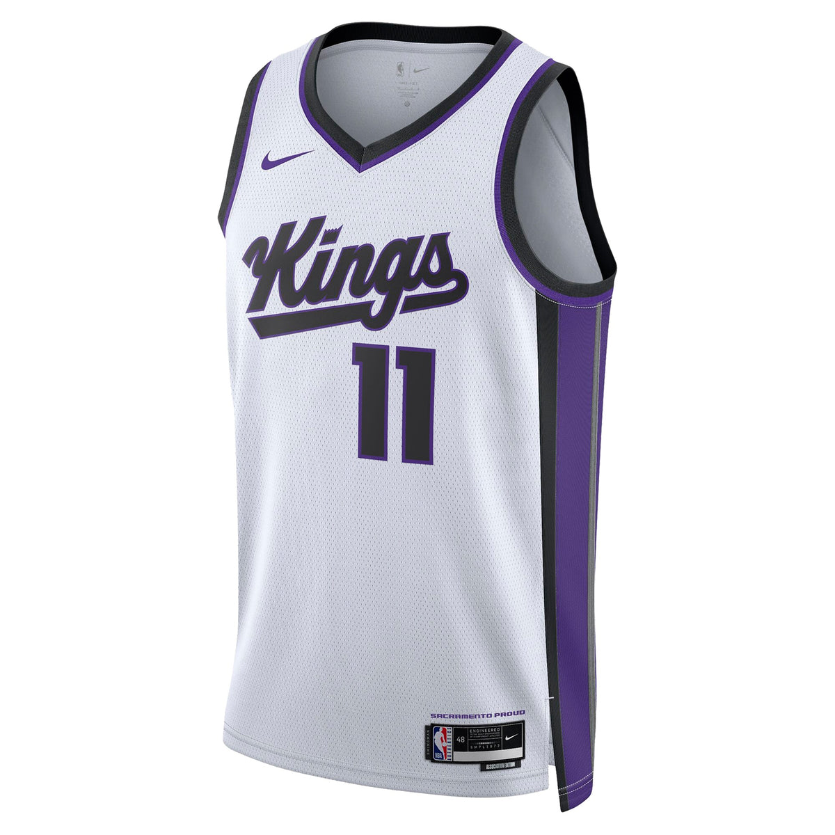 Sacramento Kings Association Edition Swingman Jersey - White - Domantas Sabonis