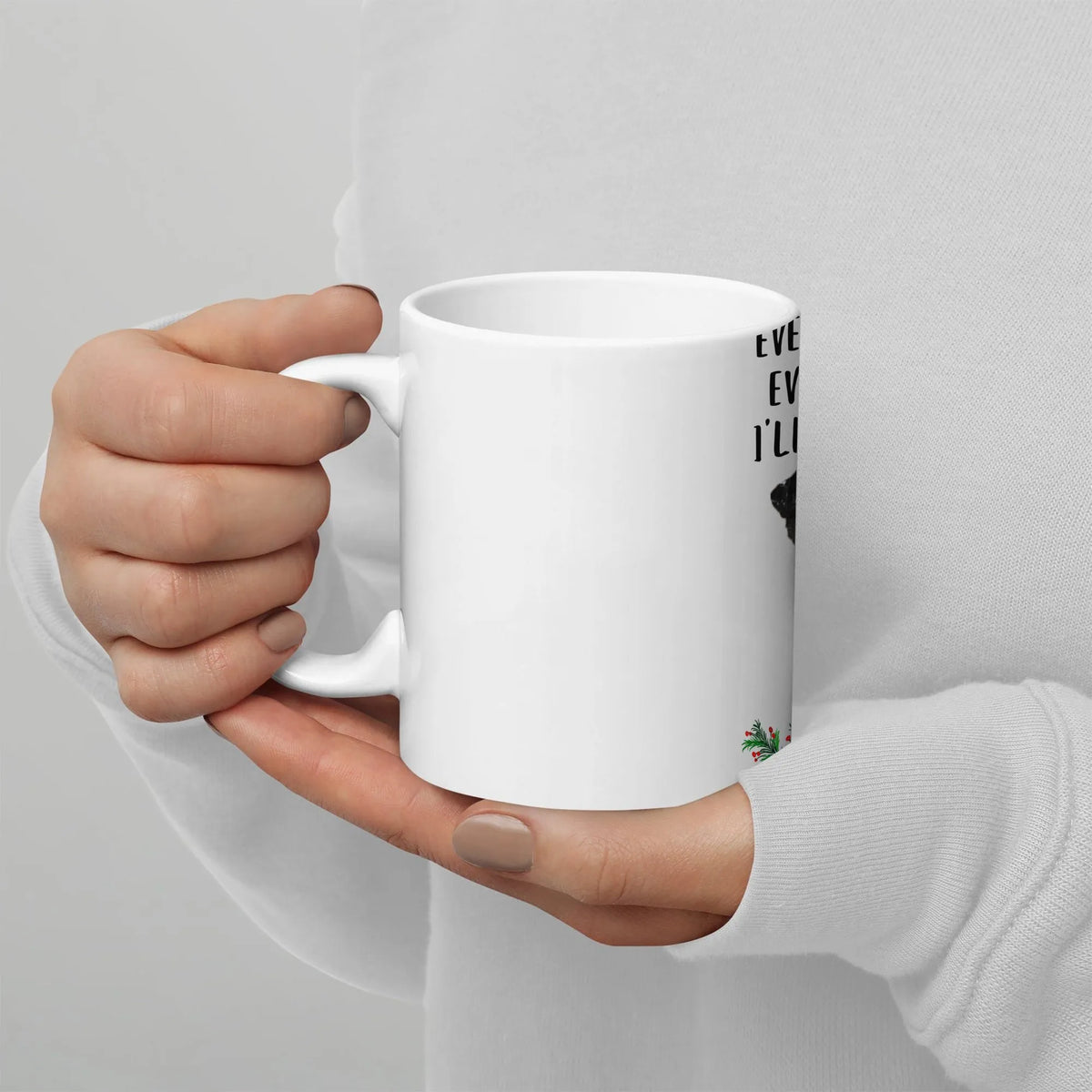 Every Day Until Christmas Ill Bug You Coffee Cup, Humorous Pug Christmas Mug, Glossy Ceramic Holiday Mug, Adorable Dog Lover 