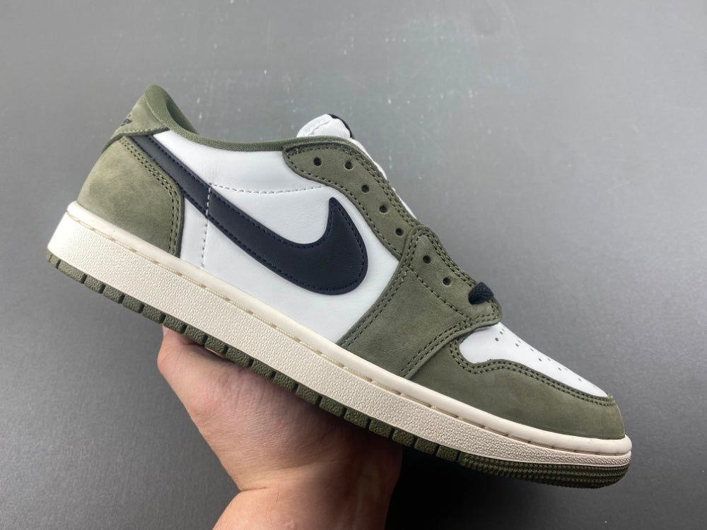 Retro Low Top Sneakers, Olive Green Colorway, Reverse Hook Design, Lace Up Design, Casual Gift for Sneaker Fans