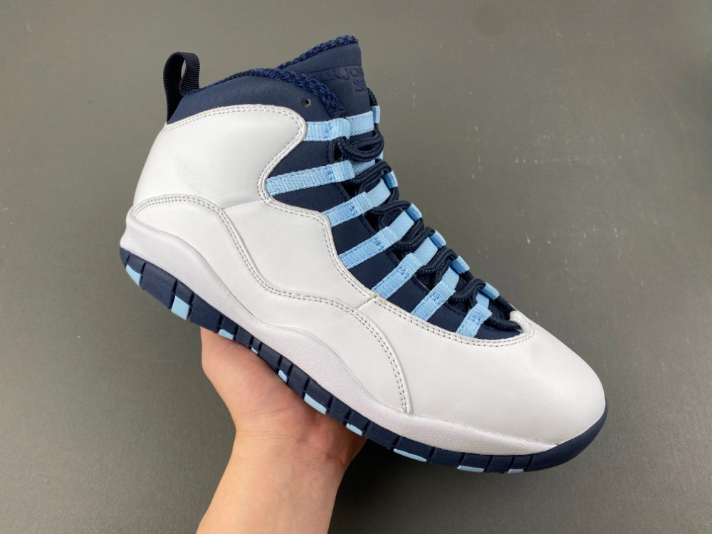 Retro High Top Sneakers, Blue Colorway, Lace Up Design, Casual Gift for Sneaker Fans