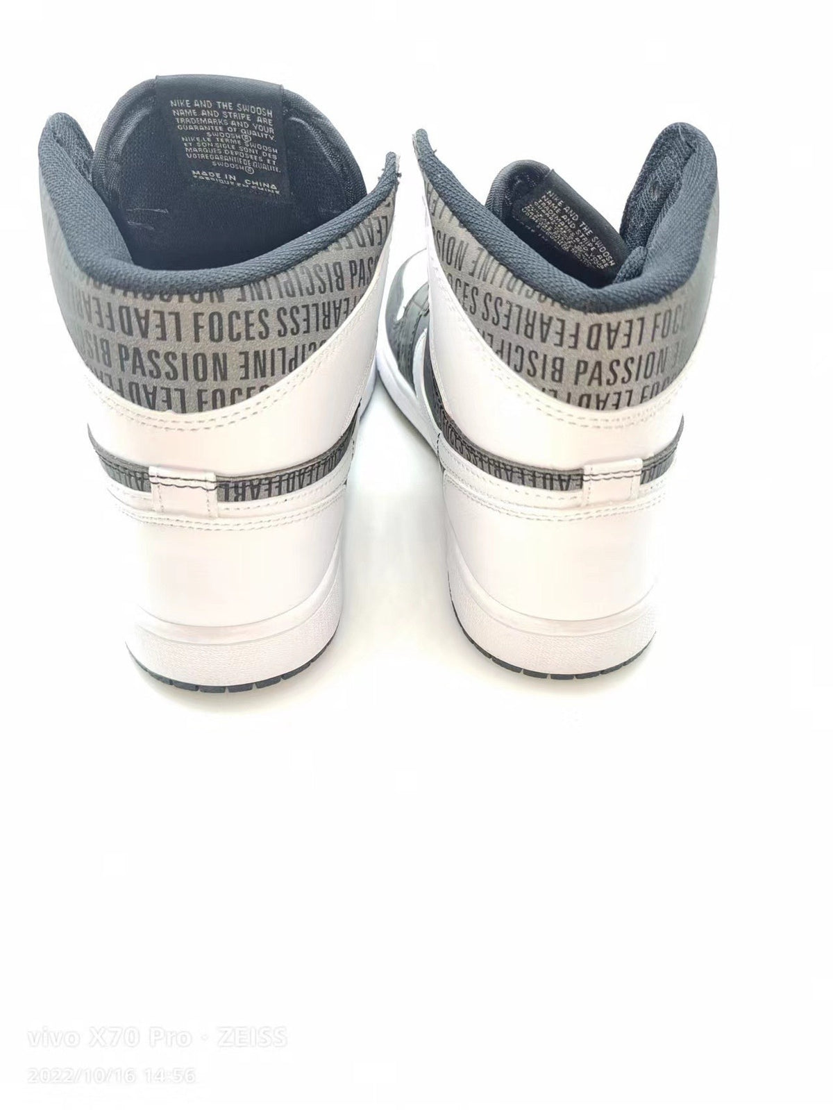Sneakers, Black Gray White Colorway, Reflective Detail, Lace Up Design, Casual Gift for Sneaker Fans