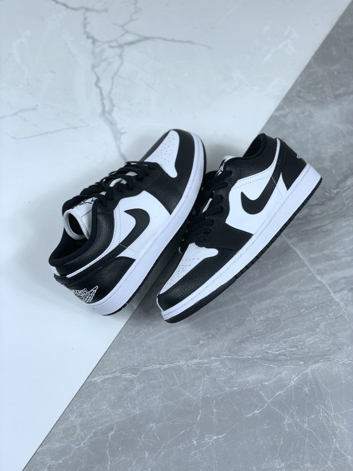 Low Top Sneakers, White Black Colorway, Lace Up Design, Casual Gift for Sneaker Fans