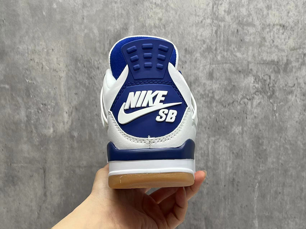 Mid Top Sneakers, Blue Colorway, Lace Up Design, Casual Gift for Sneaker Fans