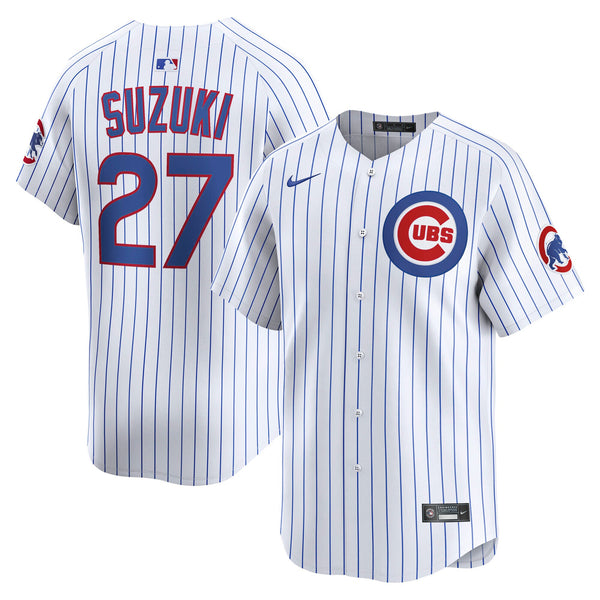Chicago Cubs Seiya Suzuki White Home Limited Player Jersey