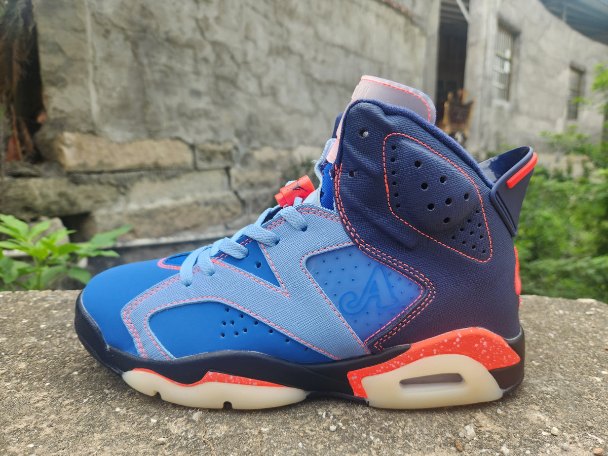 High Top Sneakers, Royal Blue Red Navy Colorway, Lettering Design, Lace Up Design, Casual Gift for Sneaker Fans