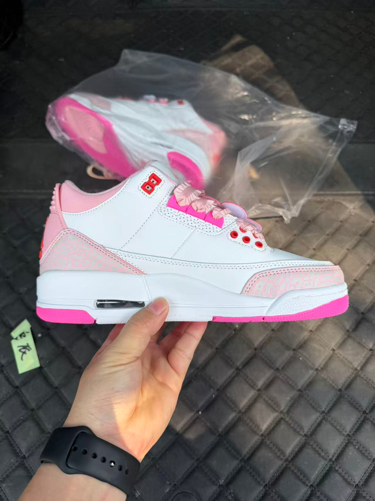Low Top Sneakers, White Pink Colorway, Lace Up Design, Casual Gift for Sneaker Fans
