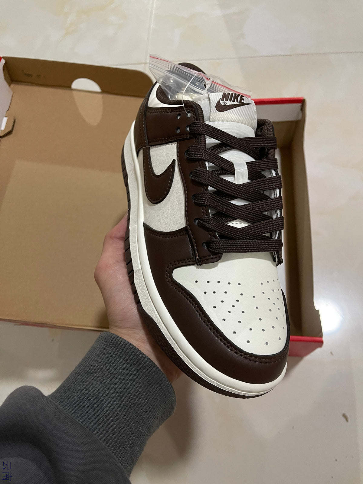 Low Top Sneakers, White Brown Sail Colorway, Lace Up Design, Casual Gift for Sneaker Fans