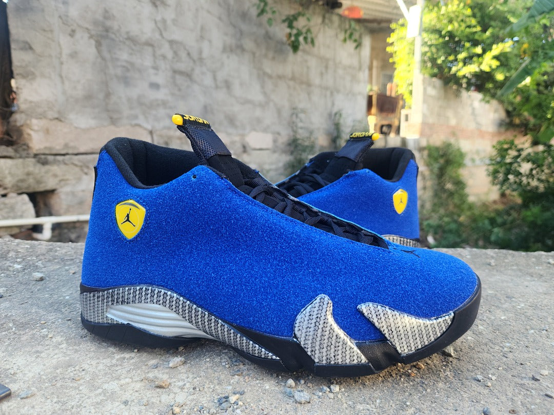 Mid Top Sneakers, Blue Colorway, Lace Up Design, Casual Gift for Sneaker Fans