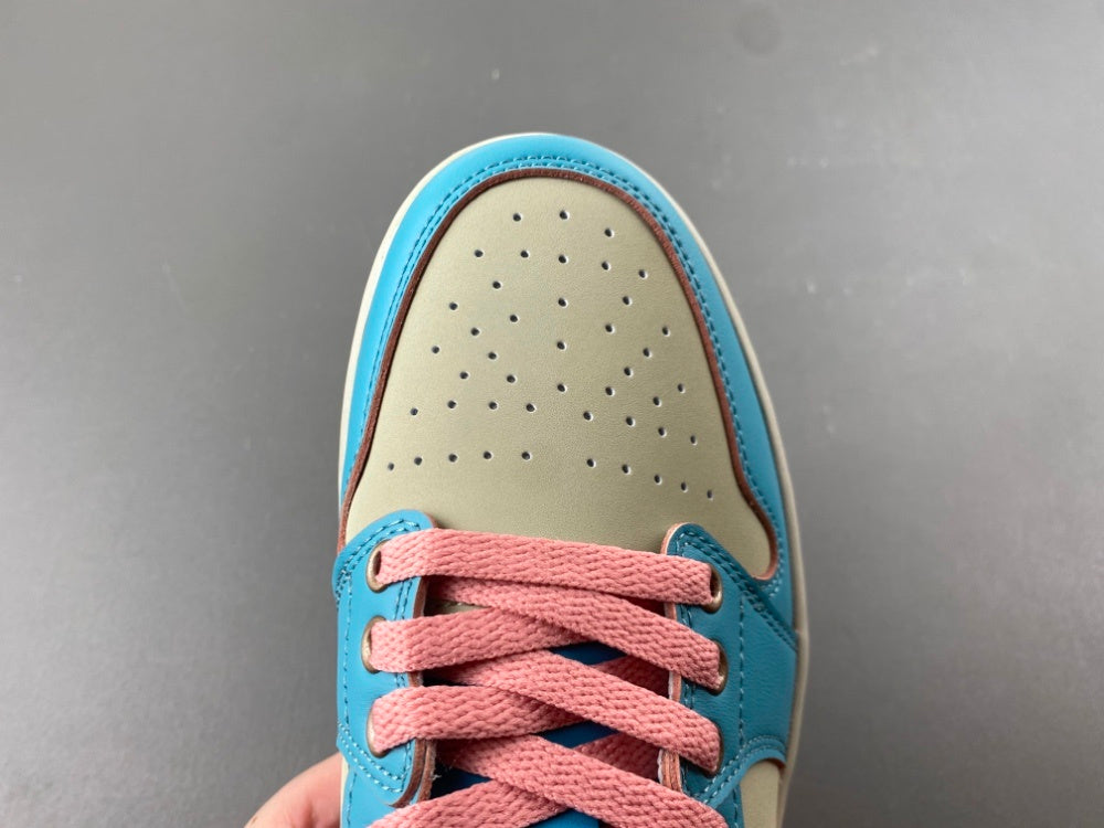 Low Top Sneakers, Pink Gray Colorway, Lace Up Design, Casual Gift for Sneaker Fans