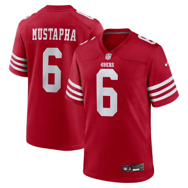 San Francisco 49ers Malik Mustapha Scarlet Game Jersey