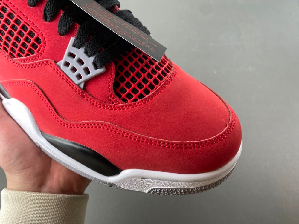 Mid Top Sneakers, Red Black Colorway, Lace Up Design, Casual Gift for Sneaker Fans