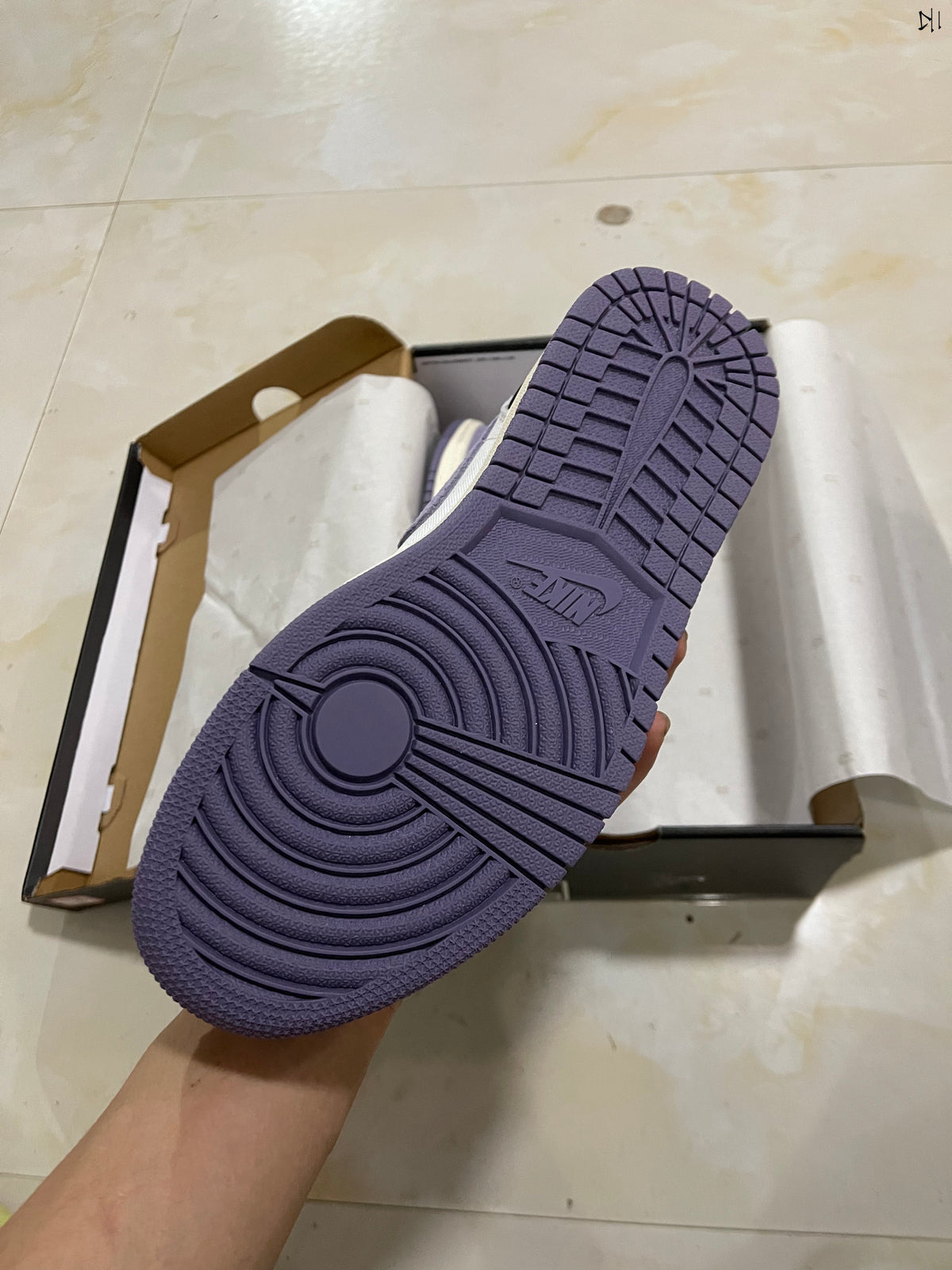 Low Top Sneakers, Purple Gray Colorway, Lace Up Design, Casual Gift for Sneaker Fans