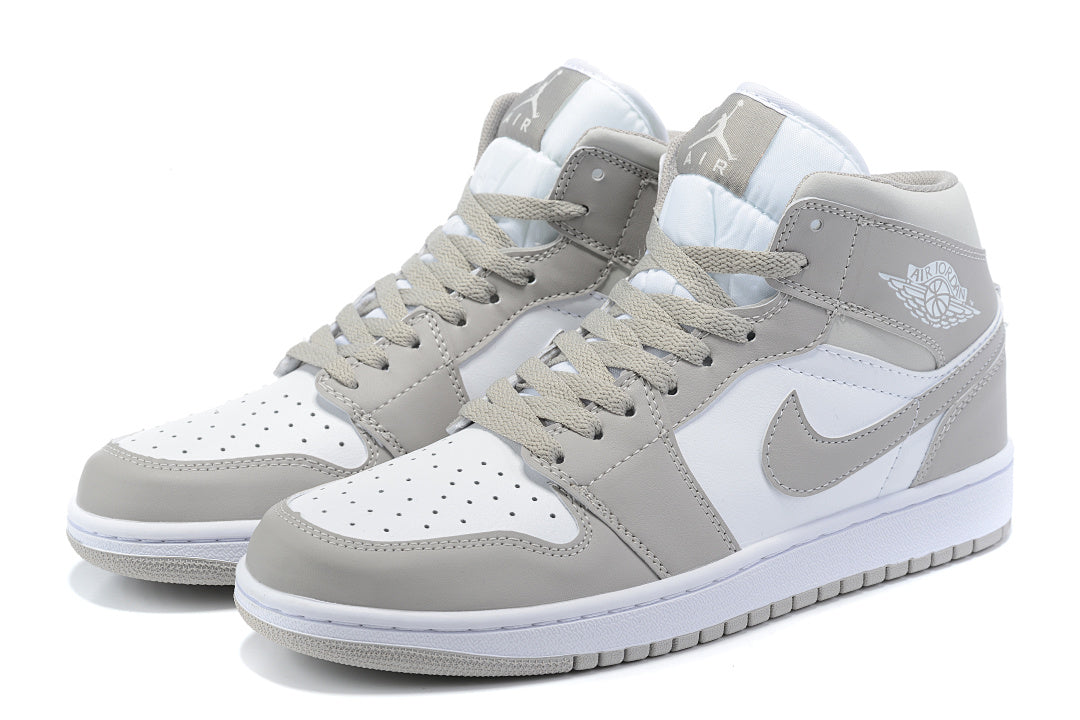 Sneakers, Gray White Colorway, Lace Up Design, Casual Gift for Sneaker Fans