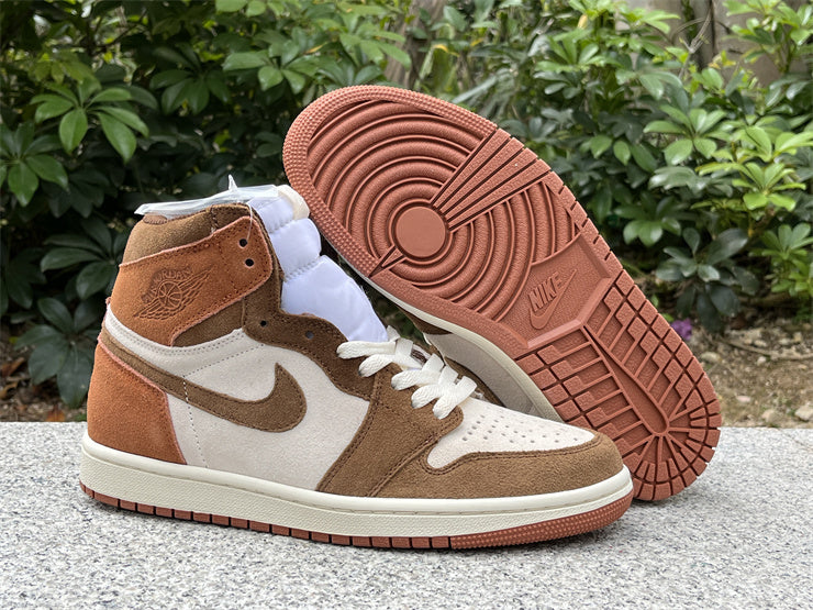 High Top Sneakers, White Brown Colorway, Lace Up Design, Casual Gift for Sneaker Fans