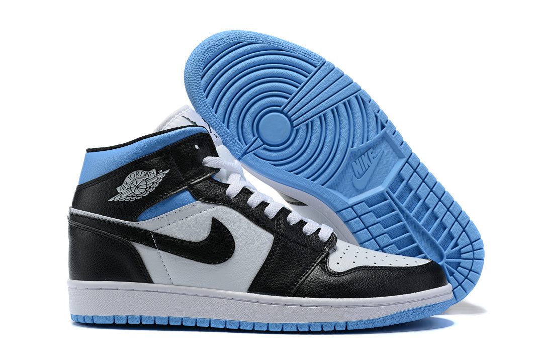 Sneakers, Blue White Black Colorway, Lace Up Design, Casual Gift for Sneaker Fans