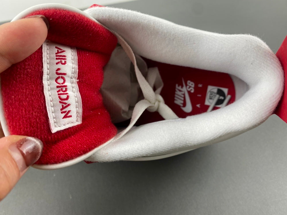 Retro Low Top Sneakers, White Red Gray Colorway, Suede Footwear, Lace Up Design, Casual Gift for Sneaker Fans