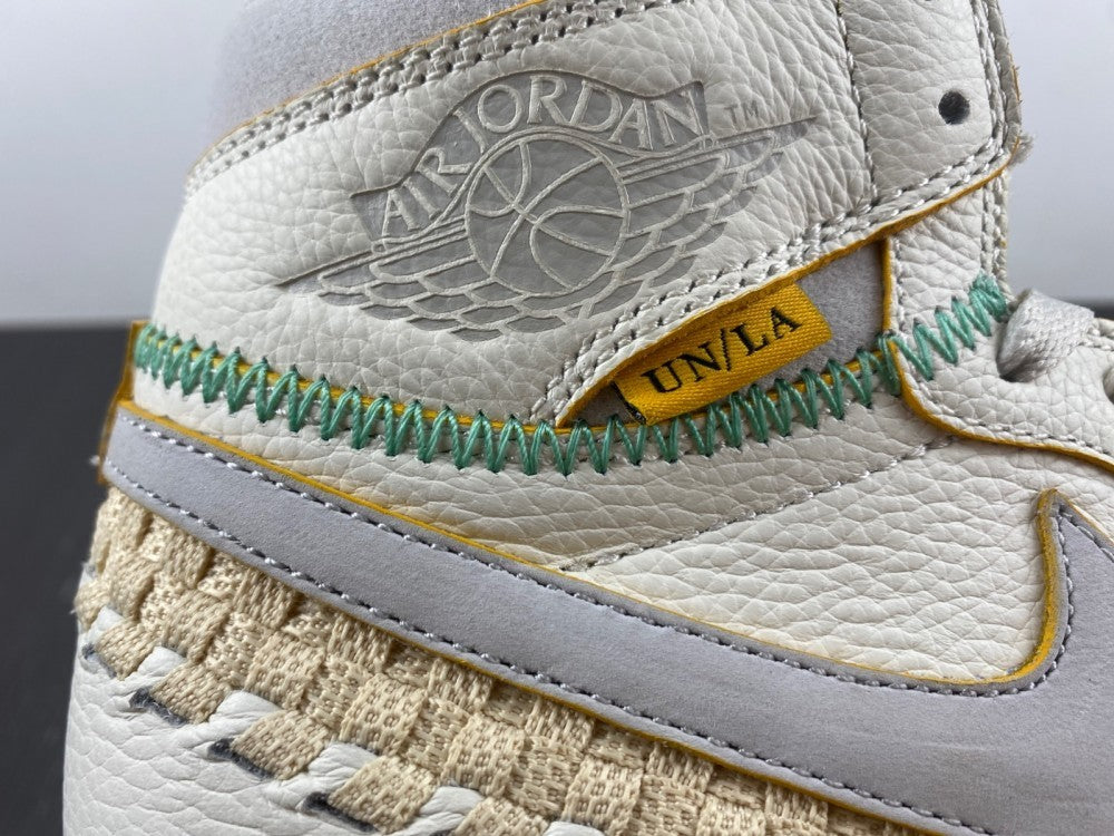 High Top Sneakers, Off White Yellow Colorway, Leather Footwear, Lace Up Design, Casual Gift for Sneaker Fans