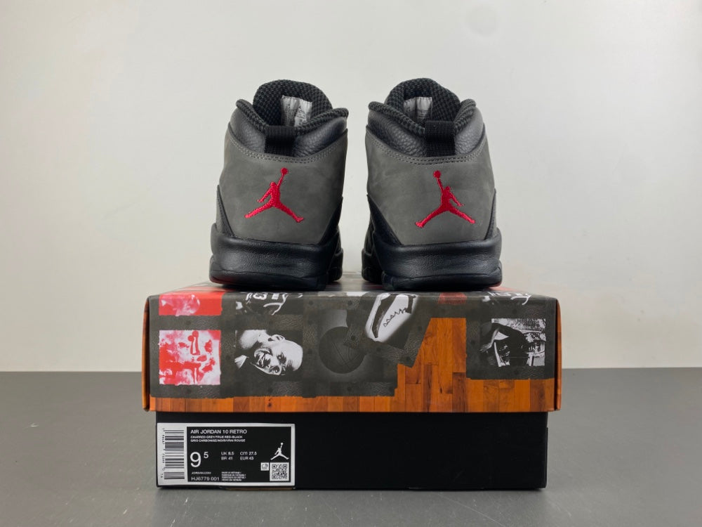 Low Top Sneakers, Carbon Gray Black Red Colorway, Lace Up Design, Casual Gift for Sneaker Fans