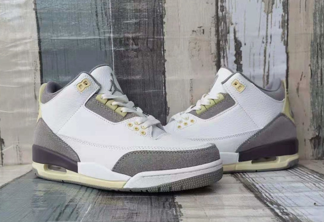 Low Top Sneakers, White Yellow Colorway, Lace Up Design, Casual Gift for Sneaker Fans